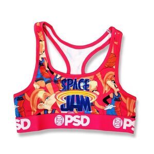 PSD Women's SPACE JAM: A New Legacy Lola Allover Sports Bra Racerback